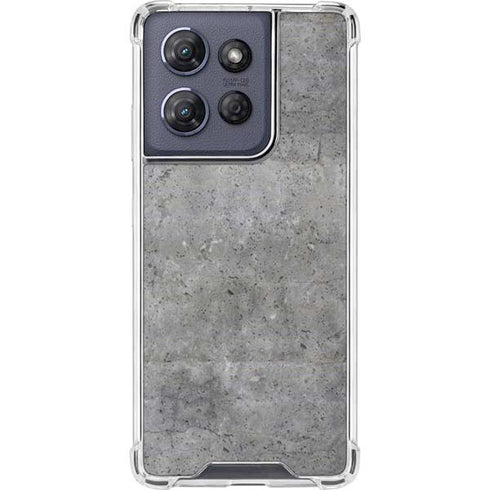 Natural Grey Concrete Moto G 5G (2025) Clear Case