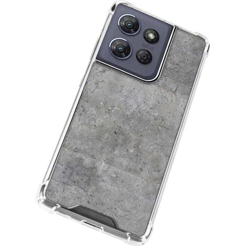 Natural Grey Concrete Moto G 5G (2025) Clear Case