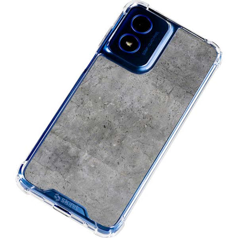 Natural Grey Concrete Moto G Play 4G (2024) Clear Case