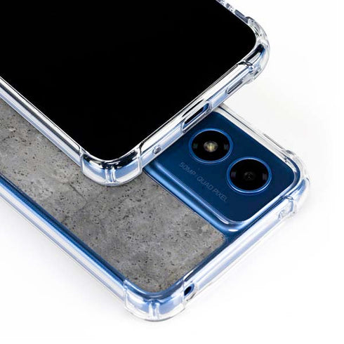 Natural Grey Concrete Moto G Play 4G (2024) Clear Case