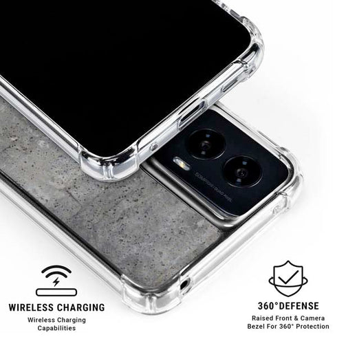 Natural Grey Concrete Moto G Power 5G (2024) Clear Case