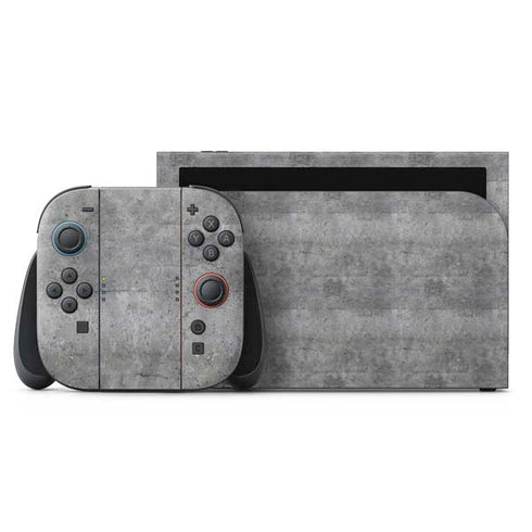 Natural Grey Concrete Nintendo Skins