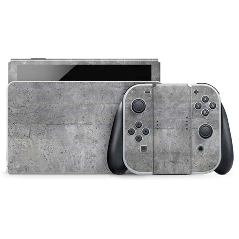 Natural Grey Concrete Nintendo Skins