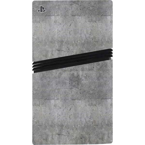 Natural Grey Concrete PS5 Pro Disk Console Skin