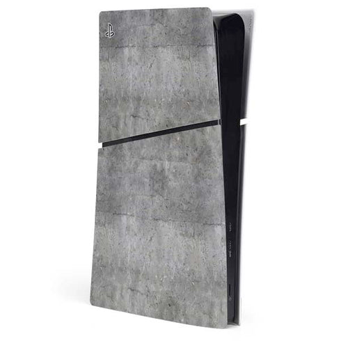Natural Grey Concrete PS5 Slim Digital Edition Console Skin