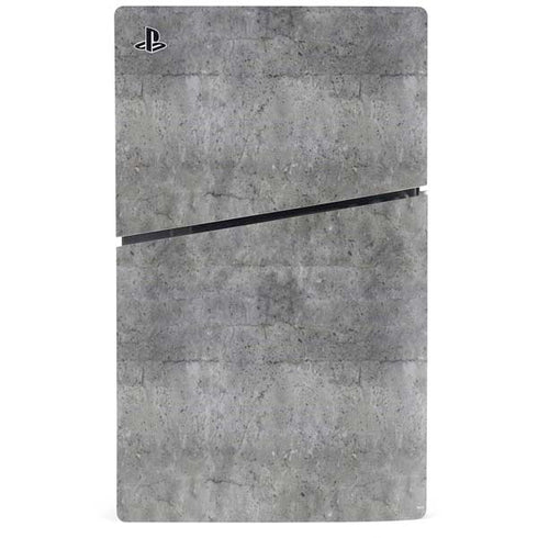 Natural Grey Concrete PS5 Slim Digital Edition Console Skin