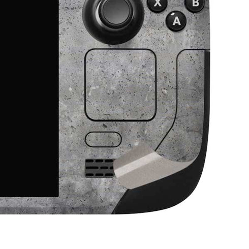 Natural Grey Concrete Steam Deck Handheld Gaming Computer OLED Skin