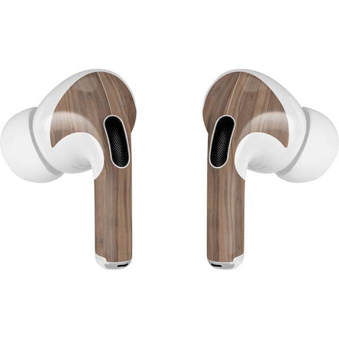 Natural Walnut Wood AirPods Skins