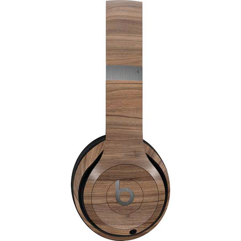 Natural Walnut Wood Beats Solo 4 Wireless Headphones Skin