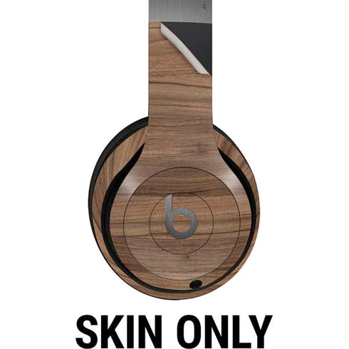 Natural Walnut Wood Beats Solo 4 Wireless Headphones Skin