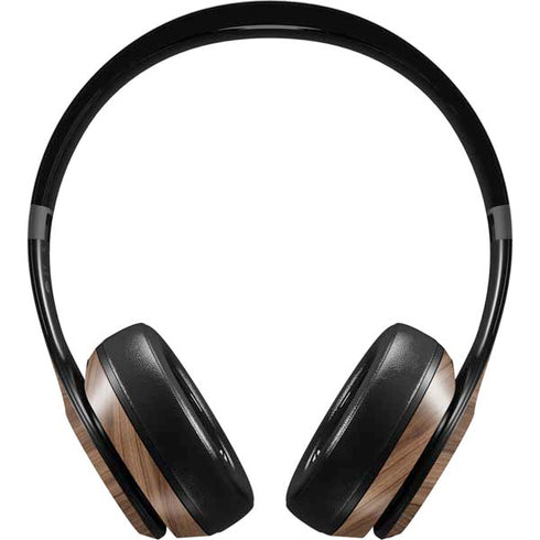 Natural Walnut Wood Beats Solo 4 Wireless Headphones Skin