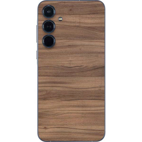 Natural Walnut Wood Galaxy A35 5G Skin