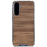 Natural Walnut Wood Galaxy A36 5G Clear Case