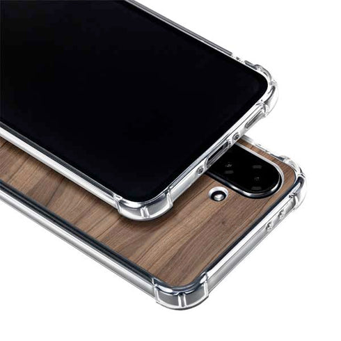 Natural Walnut Wood Galaxy A36 5G Clear Case