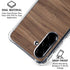 Natural Walnut Wood Galaxy A36 5G Clear Case