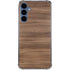 Natural Walnut Wood Galaxy A55 5G Clear Case