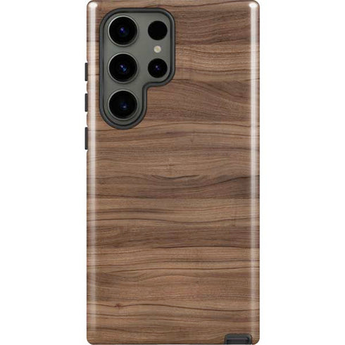 Natural Walnut Wood Galaxy S23 Ultra Pro Case