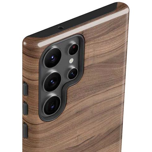 Natural Walnut Wood Galaxy S23 Ultra Pro Case