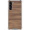 Natural Walnut Wood Galaxy S24 FE Clear Case