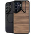 Natural Walnut Wood Galaxy S25 Kickstand Case