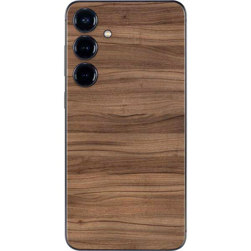 Natural Walnut Wood Galaxy S25 Plus Skin