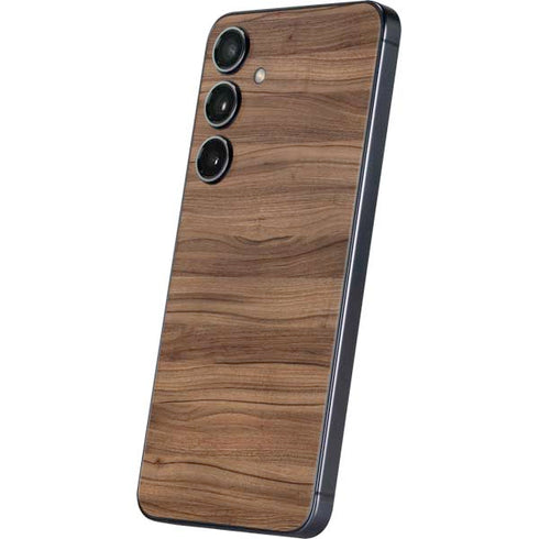 Natural Walnut Wood Galaxy S25 Plus Skin