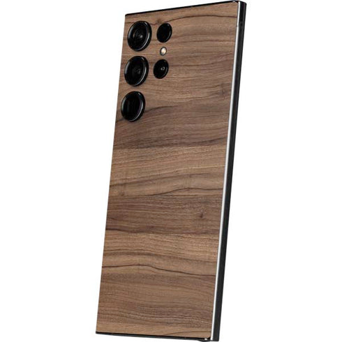 Natural Walnut Wood Galaxy S25 Ultra Skin