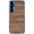 Natural Walnut Wood Galaxy S25 Clear Case