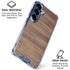 Natural Walnut Wood Galaxy S25 Plus Clear Case