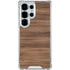 Natural Walnut Wood Galaxy S25 Ultra Clear Case