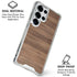 Natural Walnut Wood Galaxy S25 Ultra Clear Case