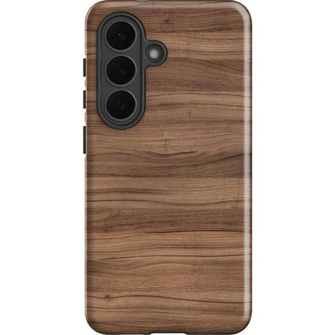 Natural Walnut Wood Galaxy S26 Impact Case