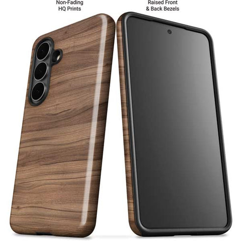 Natural Walnut Wood Galaxy S26 Plus Impact Case