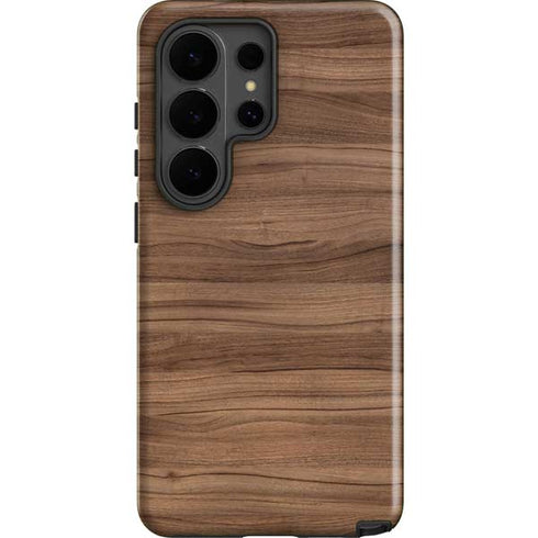Natural Walnut Wood Galaxy S26 Ultra Impact Case