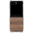 Natural Walnut Wood Galaxy Z Flip6 Clear Case