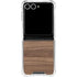 Natural Walnut Wood Galaxy Z Flip7 Clear Case