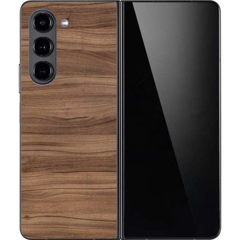 Natural Walnut Wood Galaxy Z Fold5 5G Skin