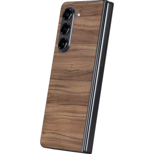Natural Walnut Wood Galaxy Z Fold5 5G Skin