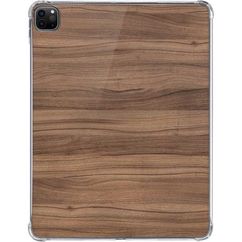 Natural Walnut Wood iPad Pro 11in (2024) Clear Case
