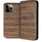 Natural Walnut Wood iPhone 14 Pro Max Folio Case