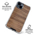 Natural Walnut Wood iPhone 15 Clear Case