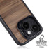 Natural Walnut Wood iPhone 15 Plus Kickstand Case