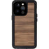 Natural Walnut Wood iPhone 15 Pro Waterproof Case