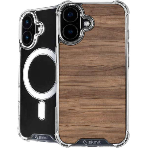 Natural Walnut Wood iPhone 16 MagSafe Case