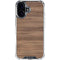 Natural Walnut Wood iPhone 16 Plus Clear Case