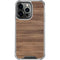 Natural Walnut Wood iPhone 16 Pro Clear Case