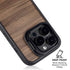 Natural Walnut Wood iPhone 16 Pro Kickstand Case