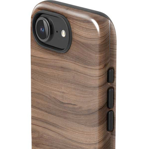 Natural Walnut Wood iPhone 16e Impact Case