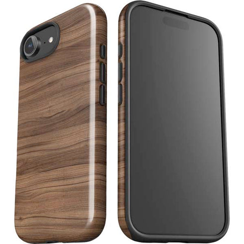Natural Walnut Wood iPhone 16e Impact Case