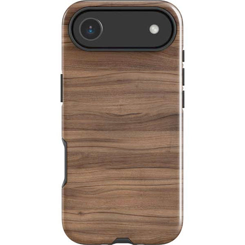 Natural Walnut Wood iPhone 17 Air Impact Case